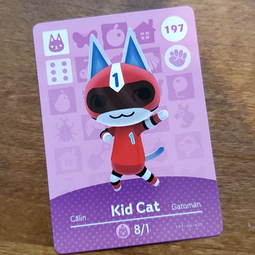 Kid Cat Amiibo Card